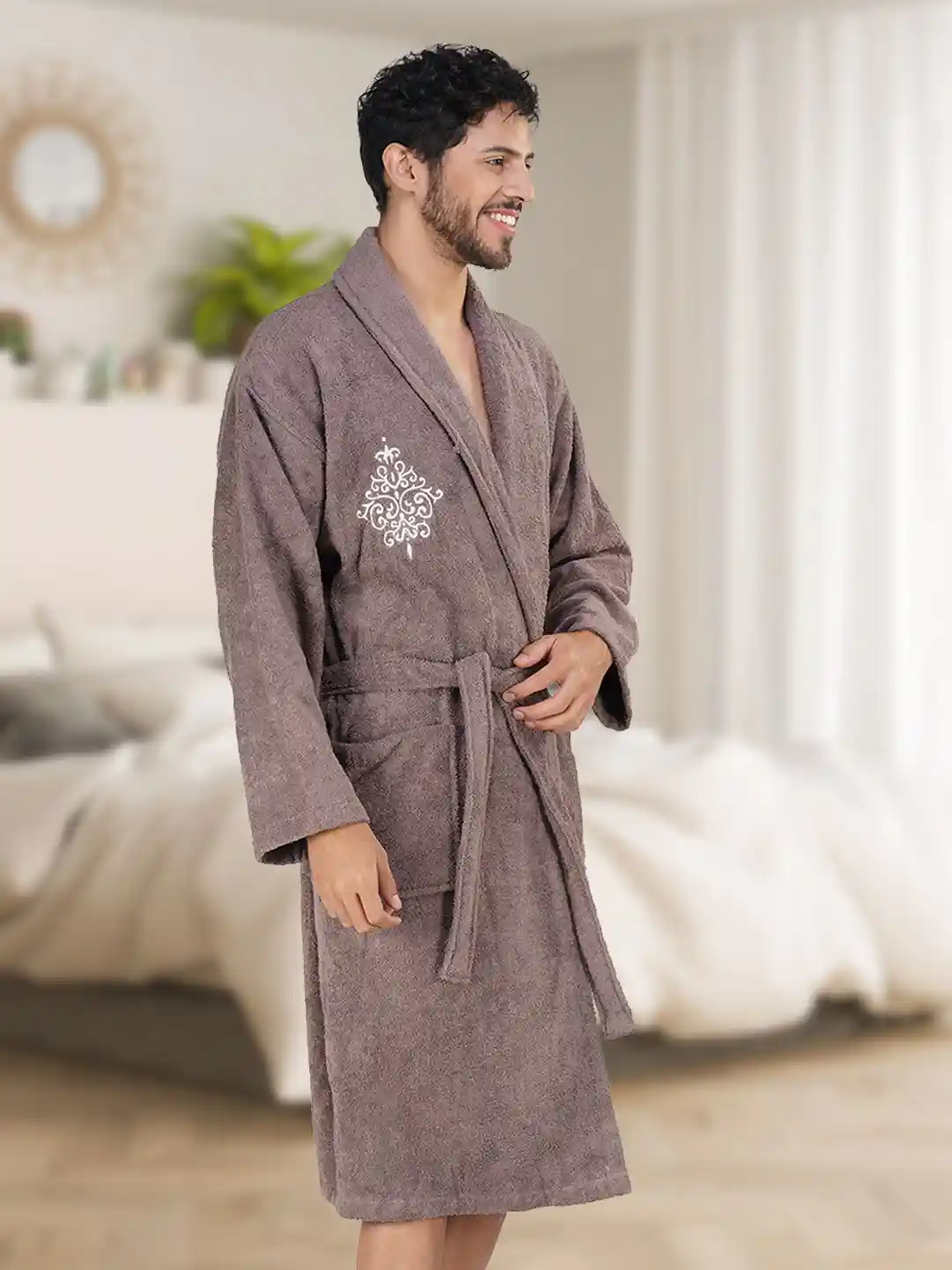 Buy RANGOLI Men Pure Bamboo Bath Robe Bath Robe and Wraps for
