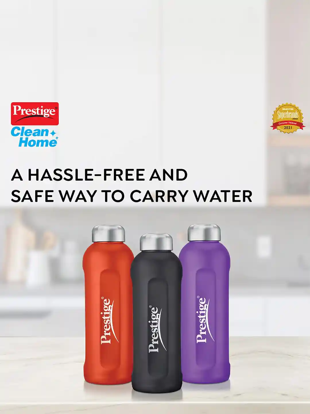 Buy Prestige Assorted Brand Logo Stainless Steel Double Wall