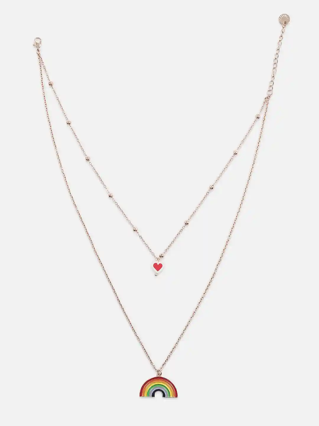 Buy FOREVER 21 Gold-Toned Red Gold-Plated Enamelled Beads Beaded