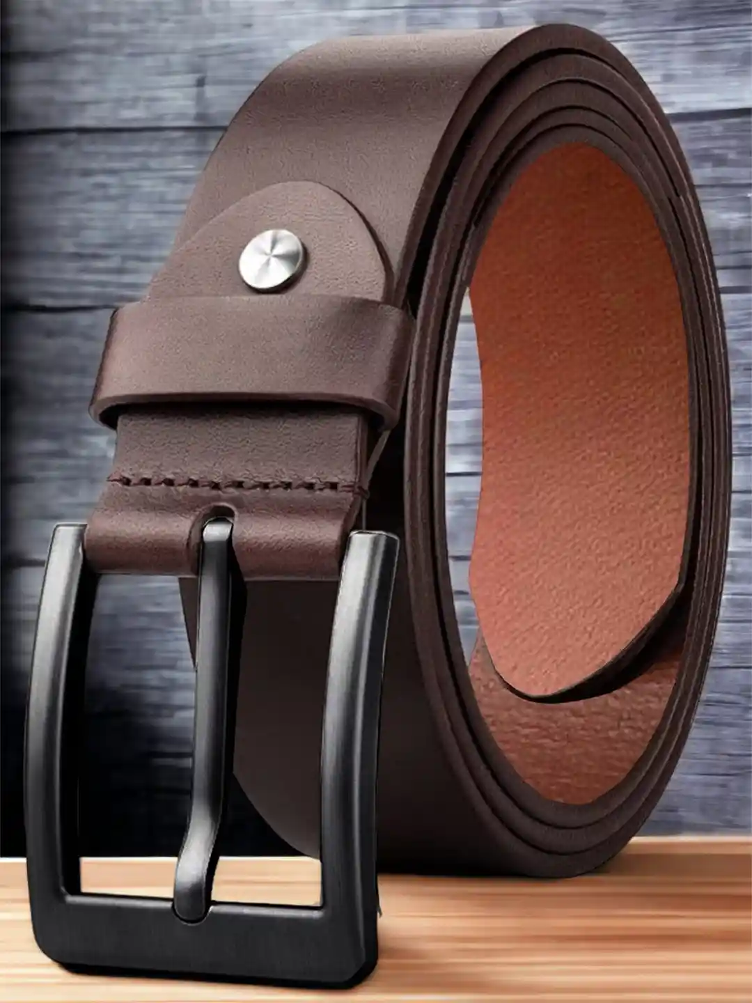 The Roadster Lifestyle Men Brown Leather Formal Belt