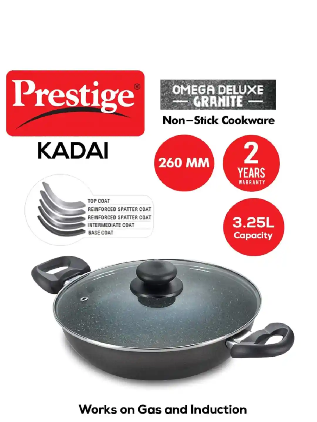 Kadai Omega Deluxe Prestige Prestige Omega Deluxe Granite Kadai