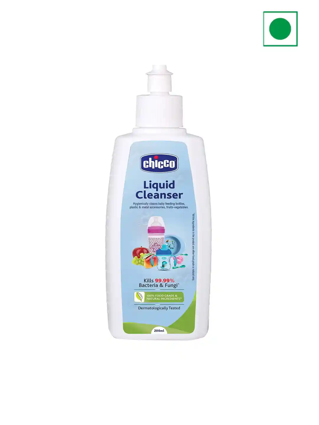 Buy Chicco Liquid Cleanser Bottle Wash 200 ml Bottle Cleaners