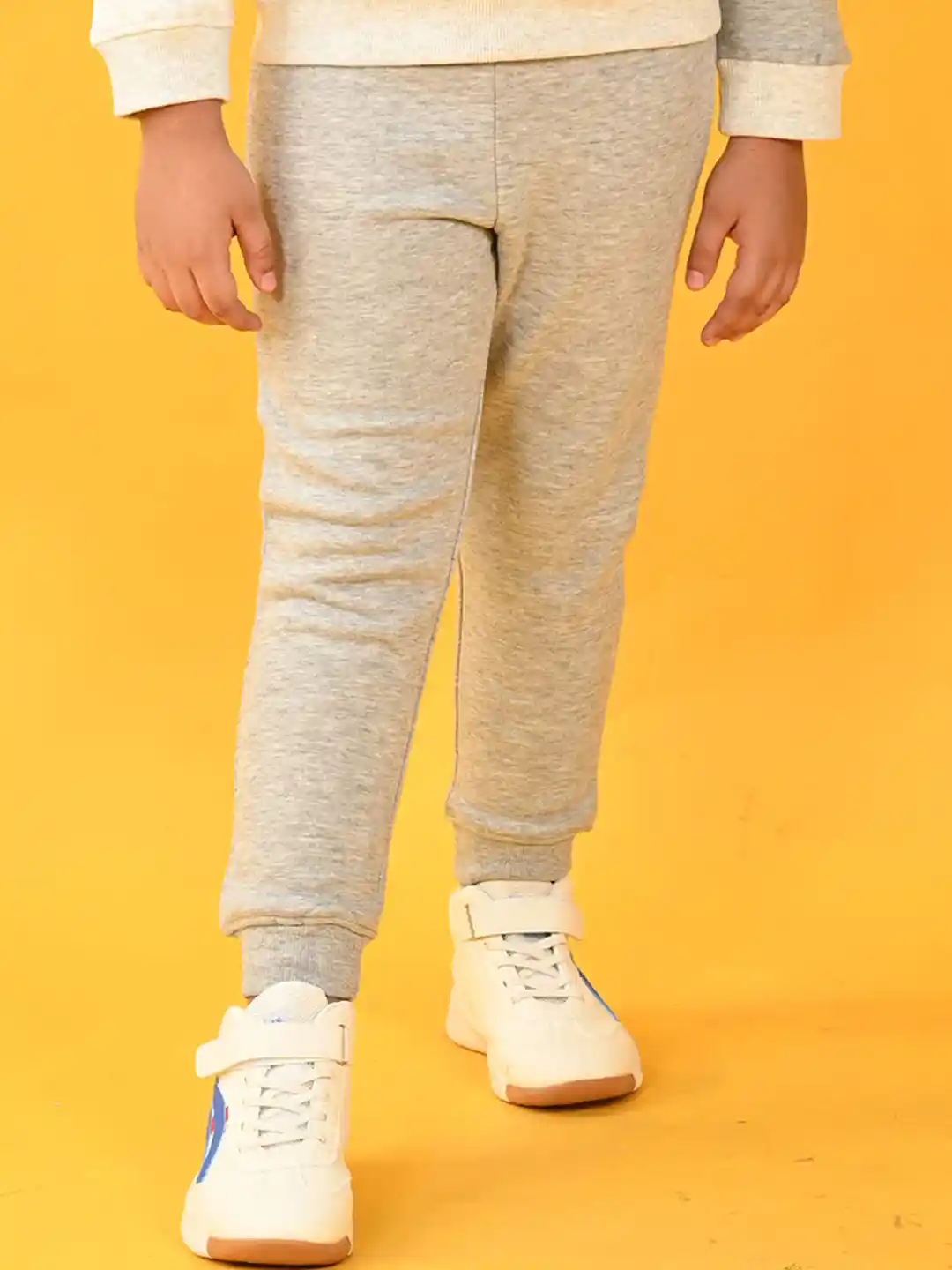 Buy Anthrilo Infant Boys Relaxed Fit High-Rise Fleece Joggers
