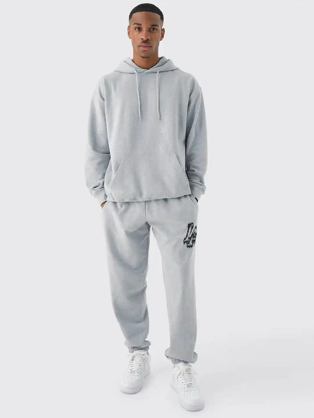 Boohooman Usa Boohooman Grey Tracksuit Light Blue Mens Tracksuits
