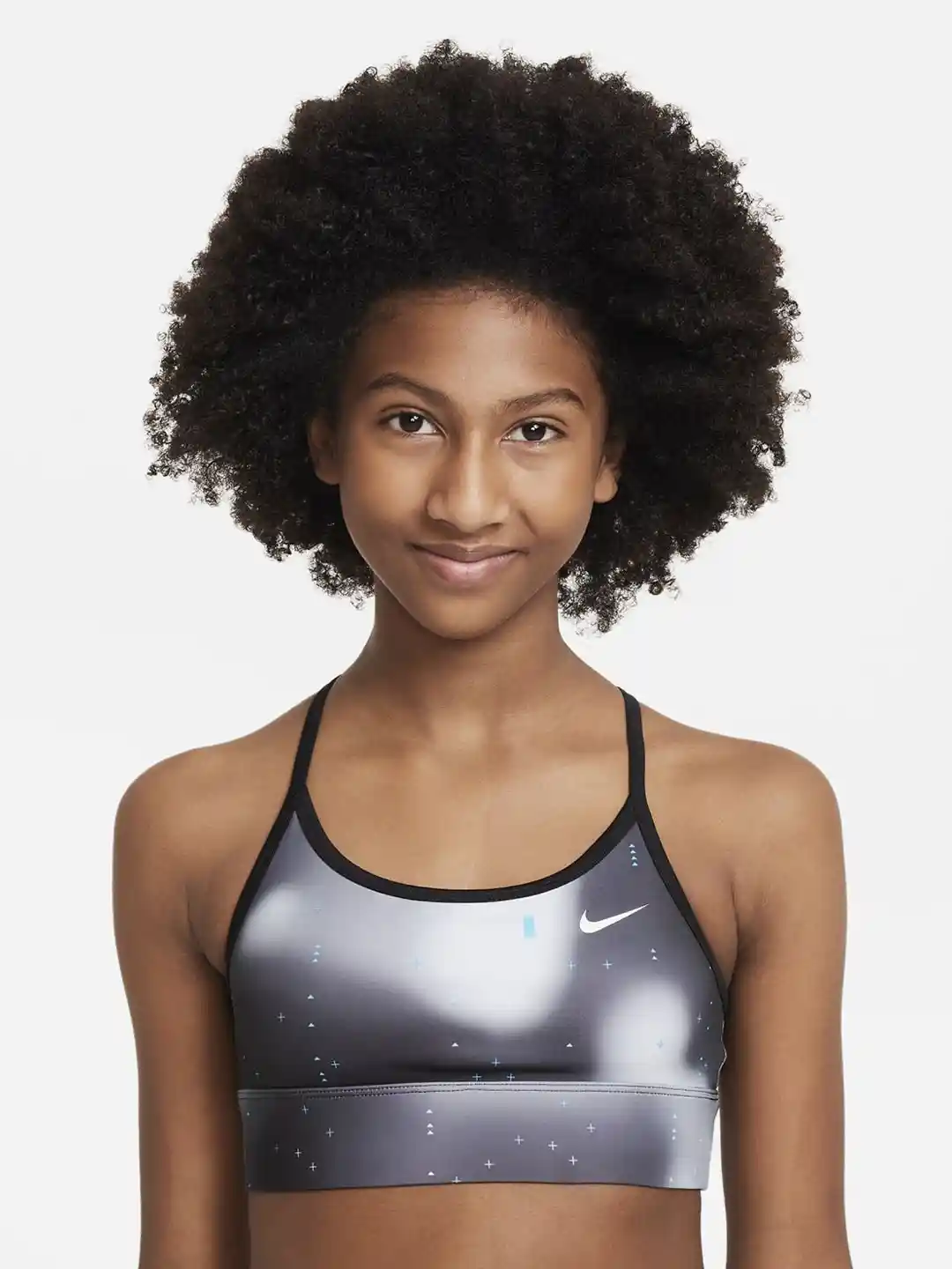 Buy Nike Girls Printed Dri-FIT Indy Big Light Support Big Sports - Main Image