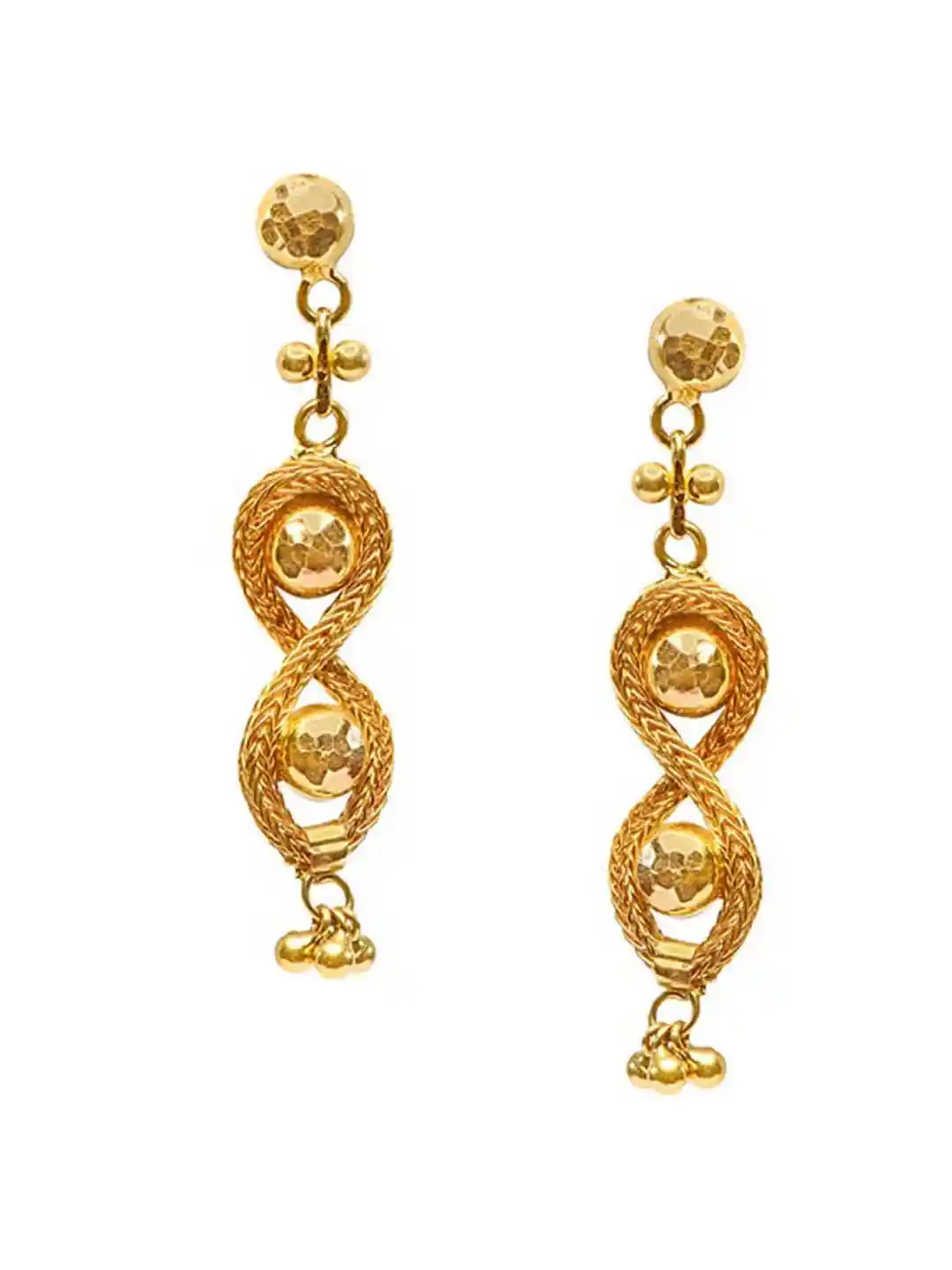 Buy SENCO Gold 22K Yellow Gold Helix Drop Earrings Earrings Gold