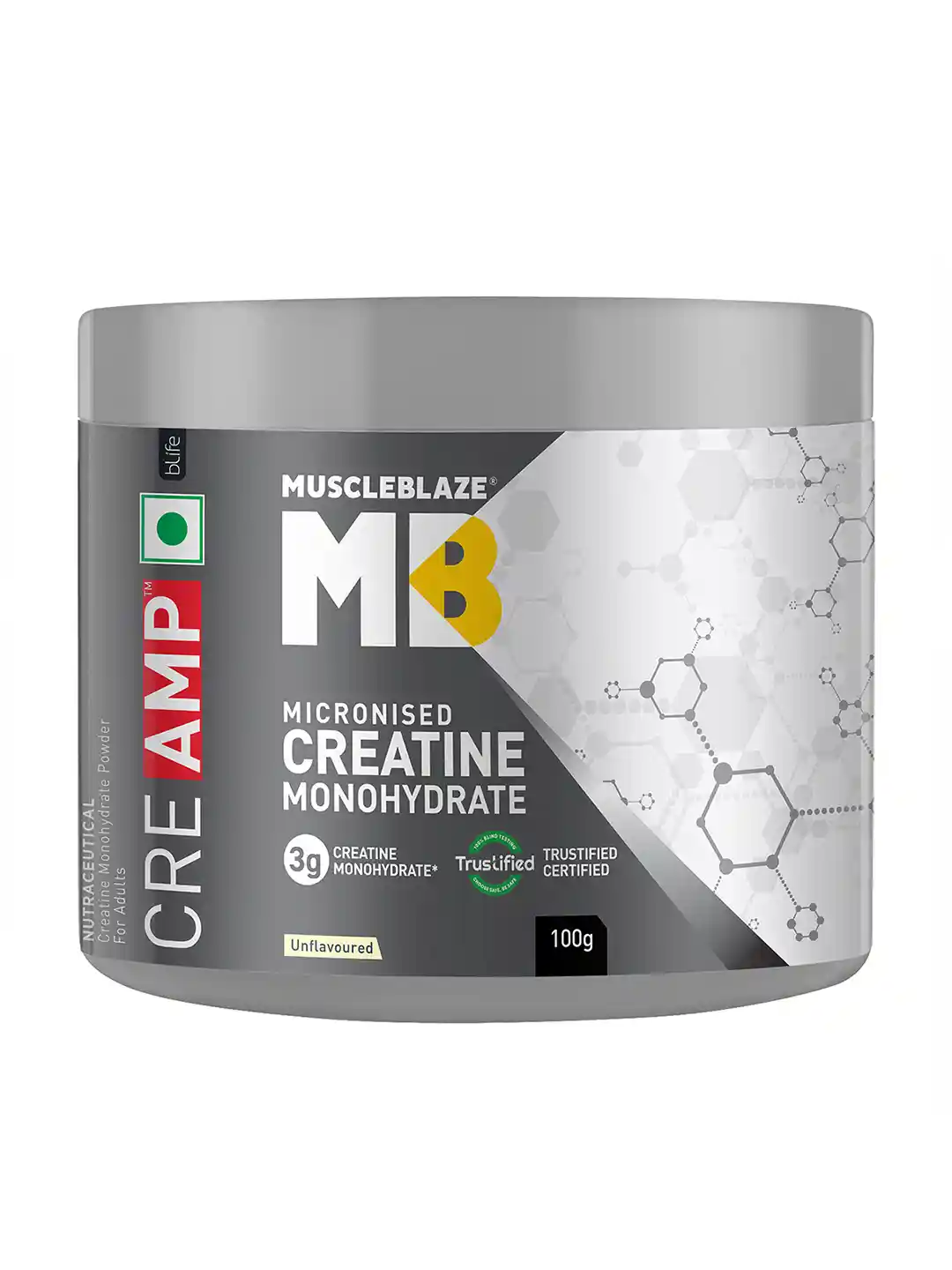 MuscleBlaze Creatine Monohydrate 3g Powder To Increase Strength Power 100g