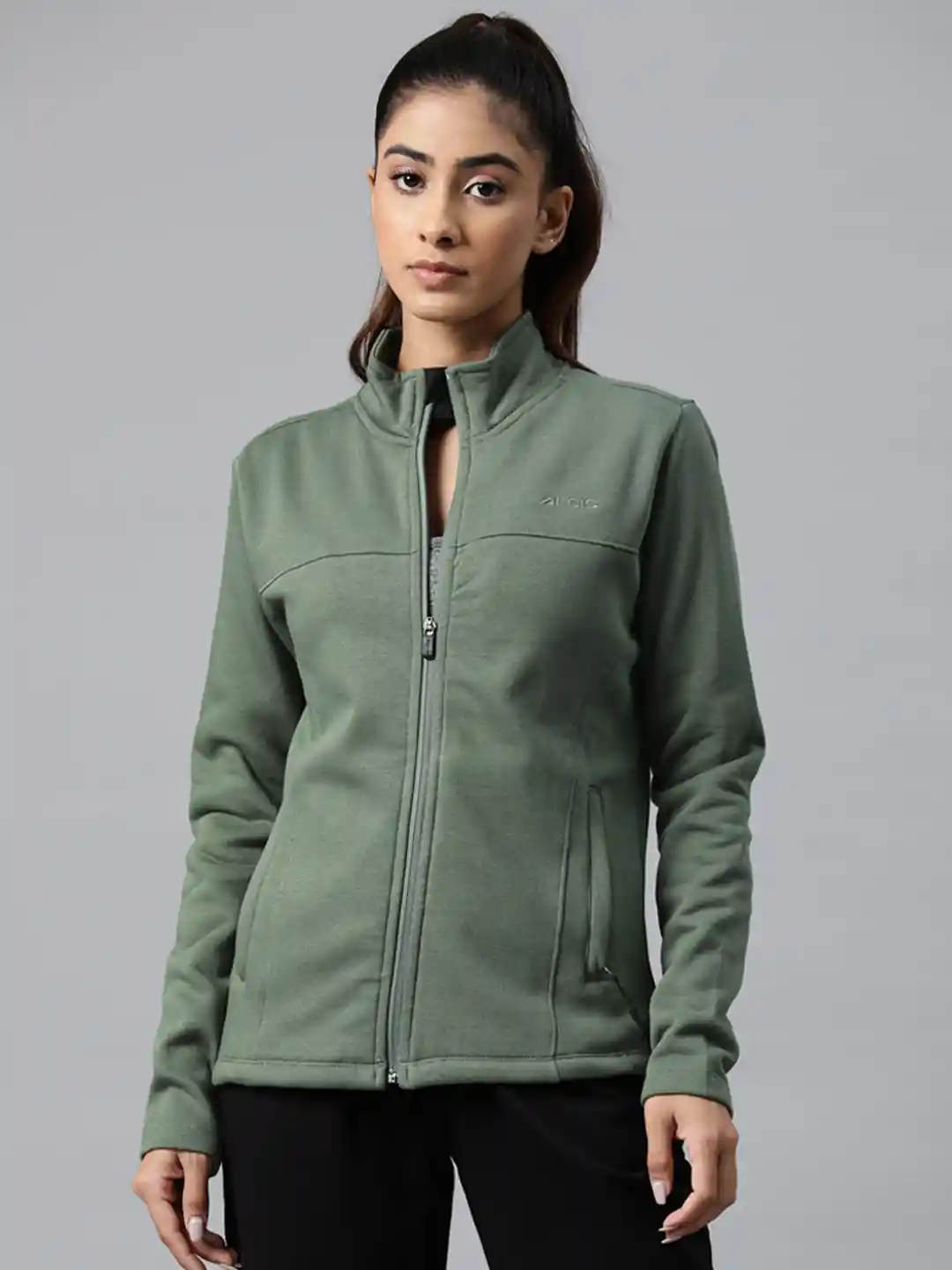 Buy Alcis Endurance Sweat Stand Collar Sporty Jacket Jackets for