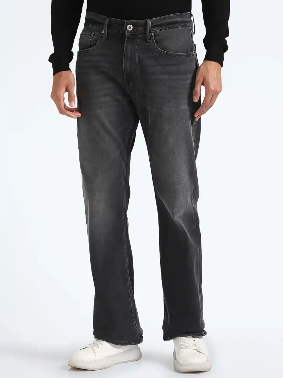 Buy Flying Machine Men Bootcut Clean Look Light Fade Stretchable