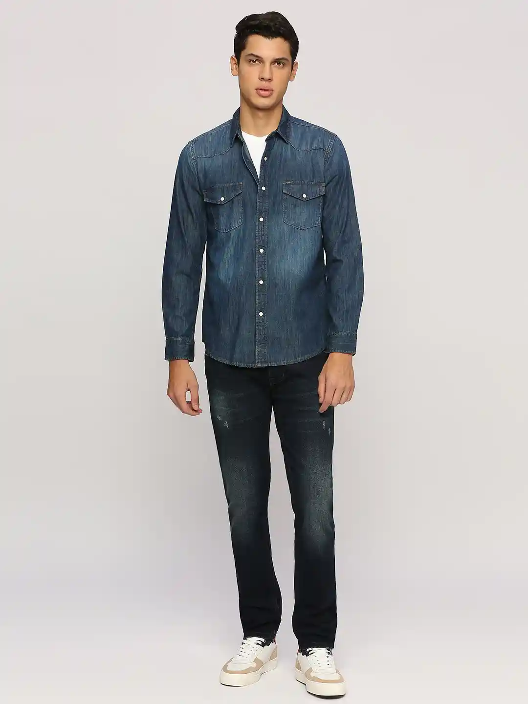 Buy Pepe Jeans Pure Cotton Opaque Casual Shirt Shirts for Men