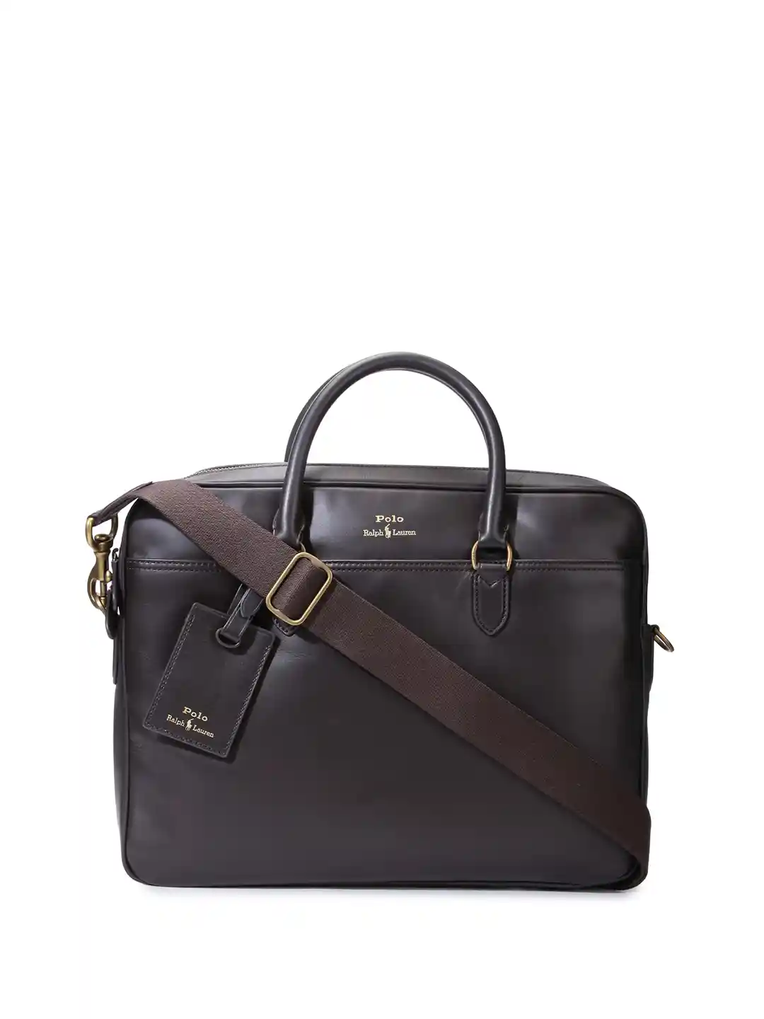 Buy Polo Ralph Lauren Men Leather Laptop Bag Up To 14 Inch
