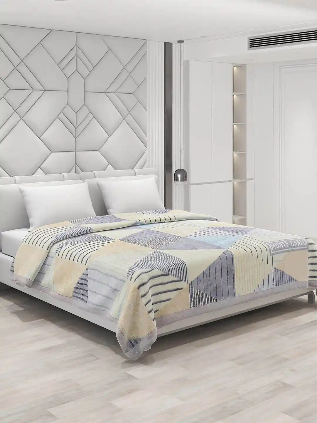 Buy Monte Carlo Blue White Geometric 1000 GSM Heavy Winter