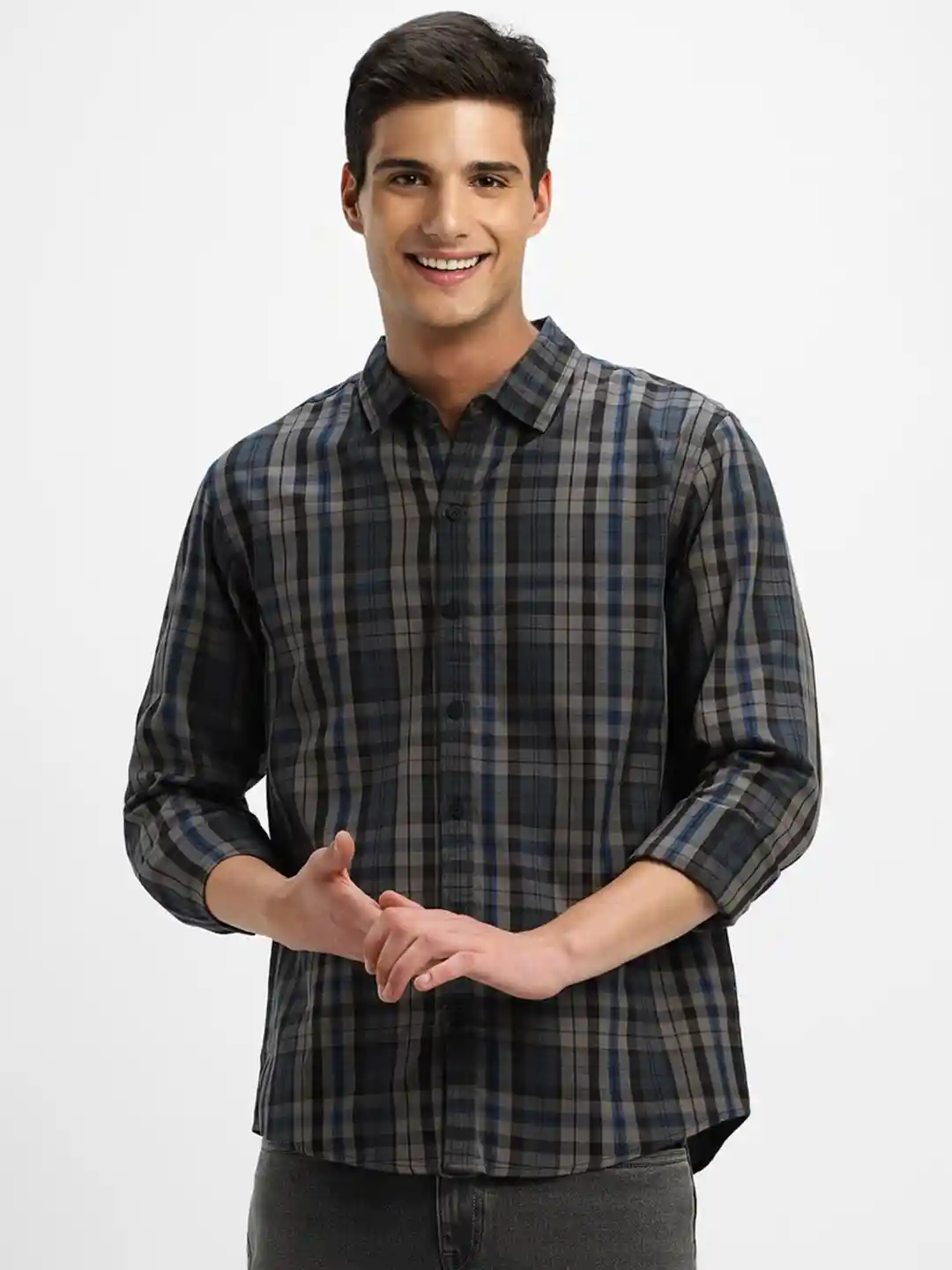Buy FOREVER 21 Checked Cotton Casual Shirt Shirts for Men