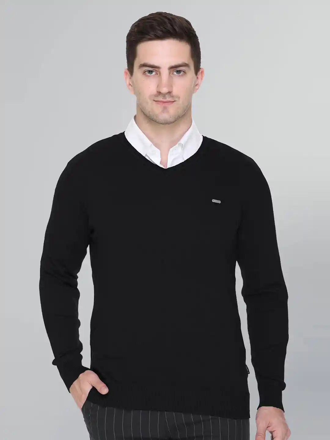 Buy GODFREY V-Neck Cotton Pullover Sweaters for Men 25446866