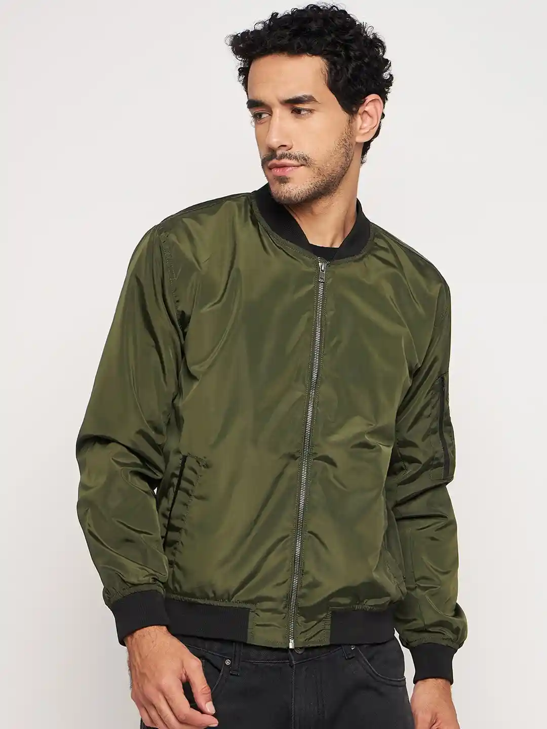 Buy Club York Stand Collar Lightweight Bomber Jacket Jackets for