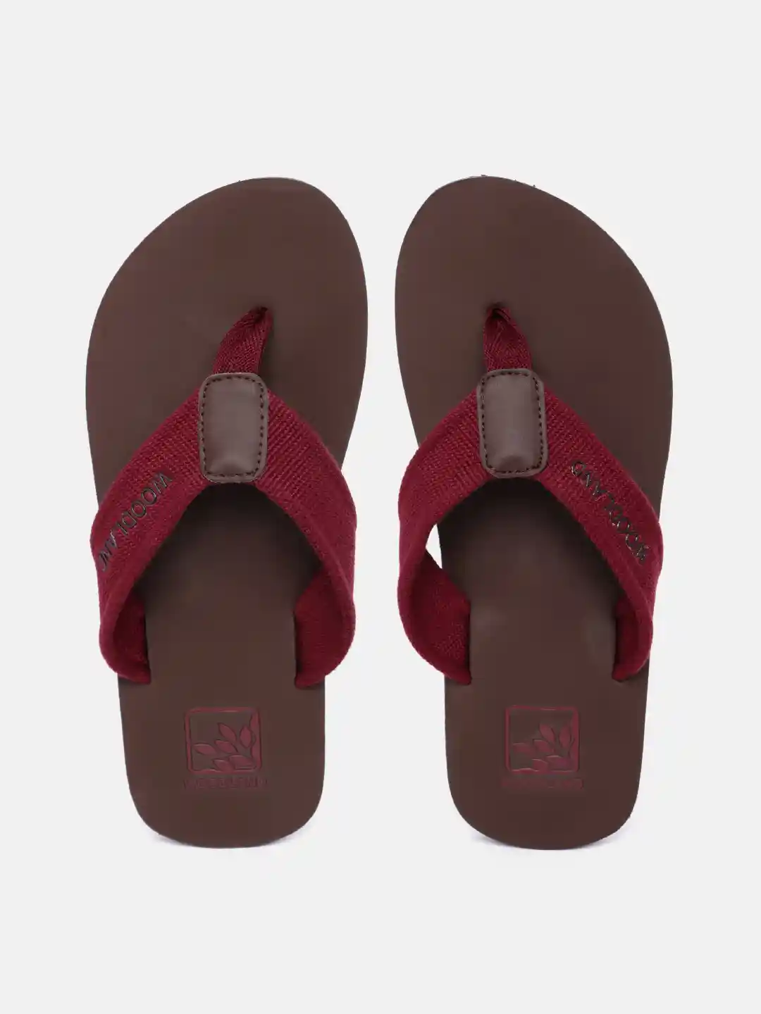 Buy Woodland Men Thong Flip-Flops with Brand Logo Detail Flip