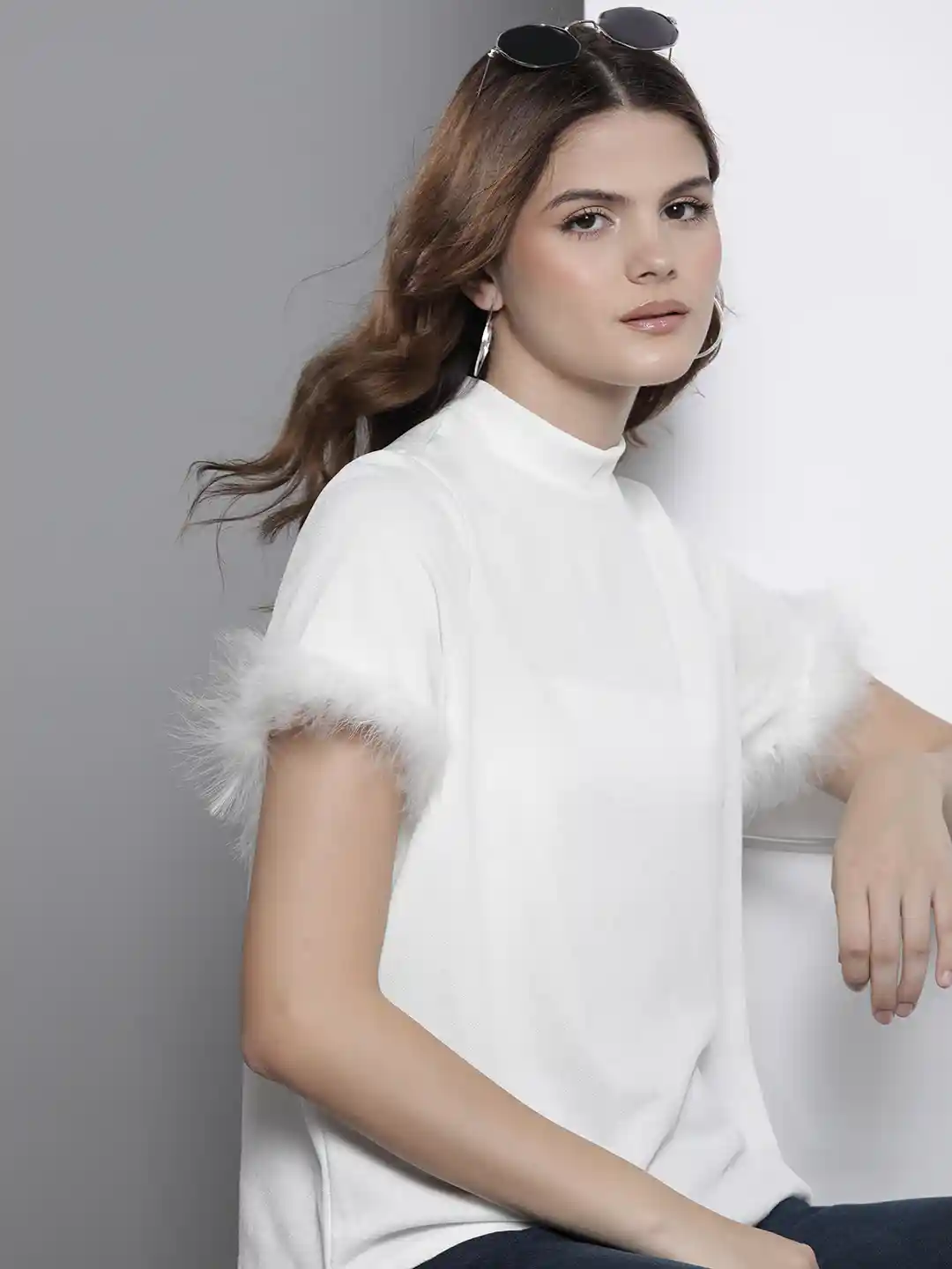 【新品】andmary Ravi fur tops white andmary アンドマリー Ravi fur tops white and mary♡ Ravi fur tops