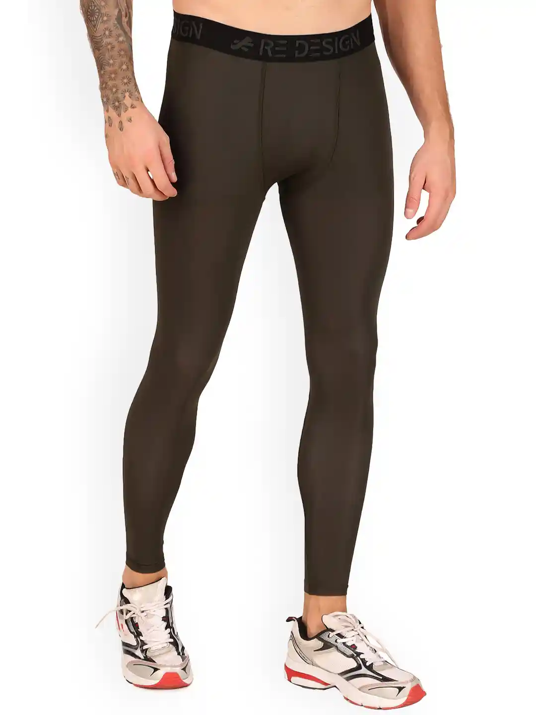 Buy REDESIGN Men Slim-Fit Ankle-Length Rapid-Dry Running Tights