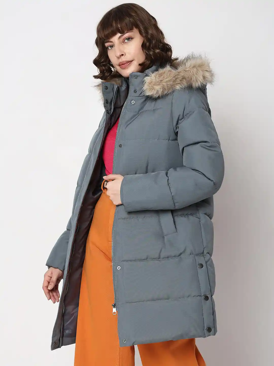 HOT Vero Moda Faux Fur Trim Parka Coat Buy Vero Moda Hooded