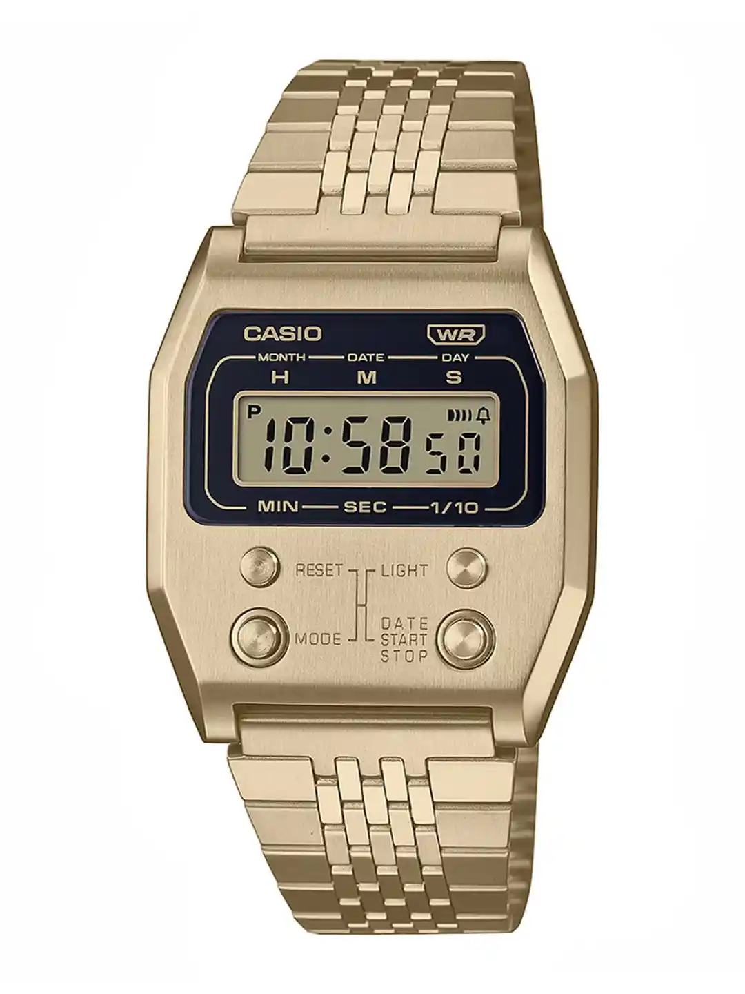Buy CASIO Vintage A1100G-5DF Gold Digital Dial Gold Stainless - Main Image