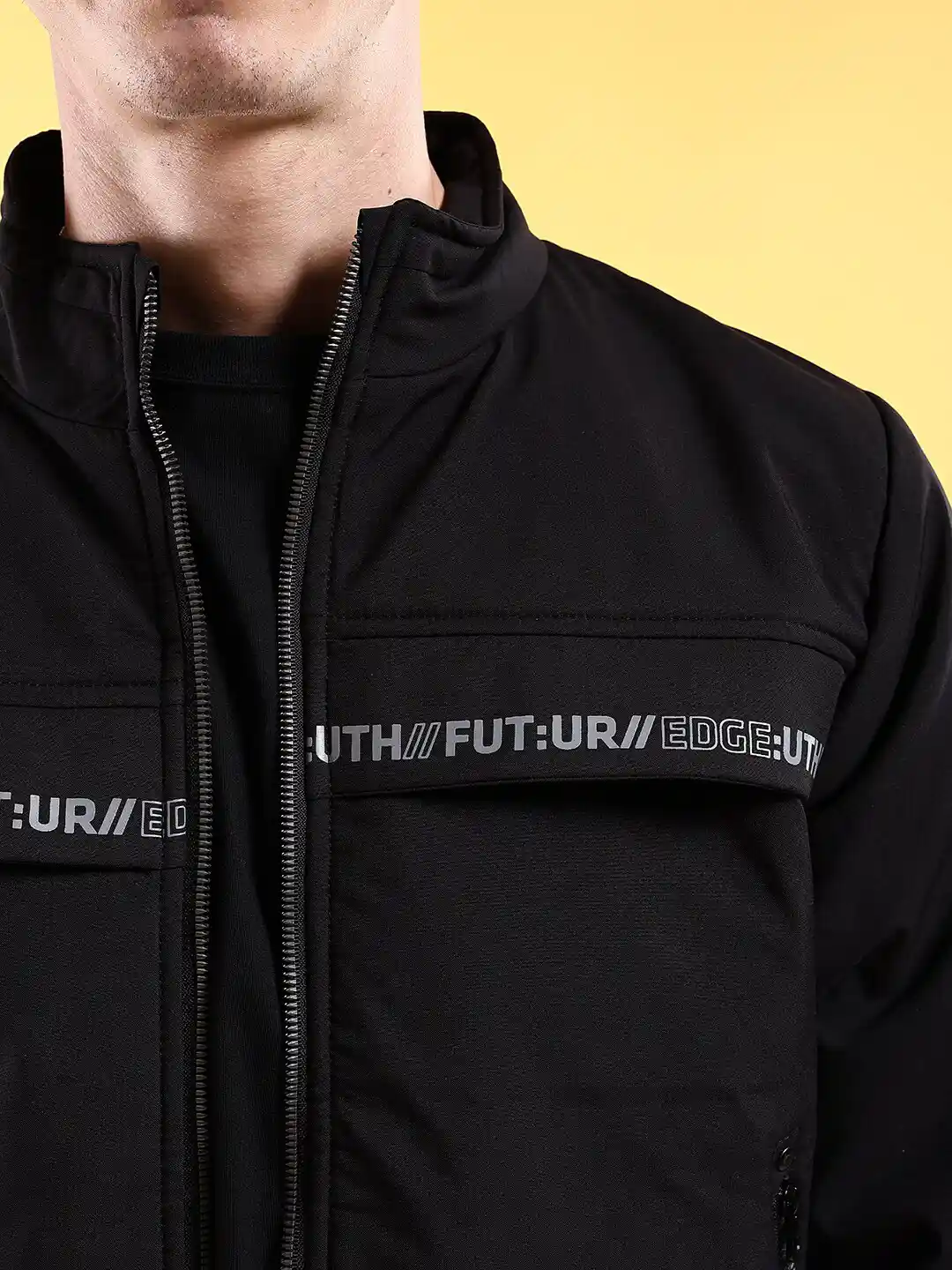 ジャケット・アウター 50s rayon conmatic zip jacket Buy The Indian Garage Co Men Regular Fit Zip-Front Bomber Jacket