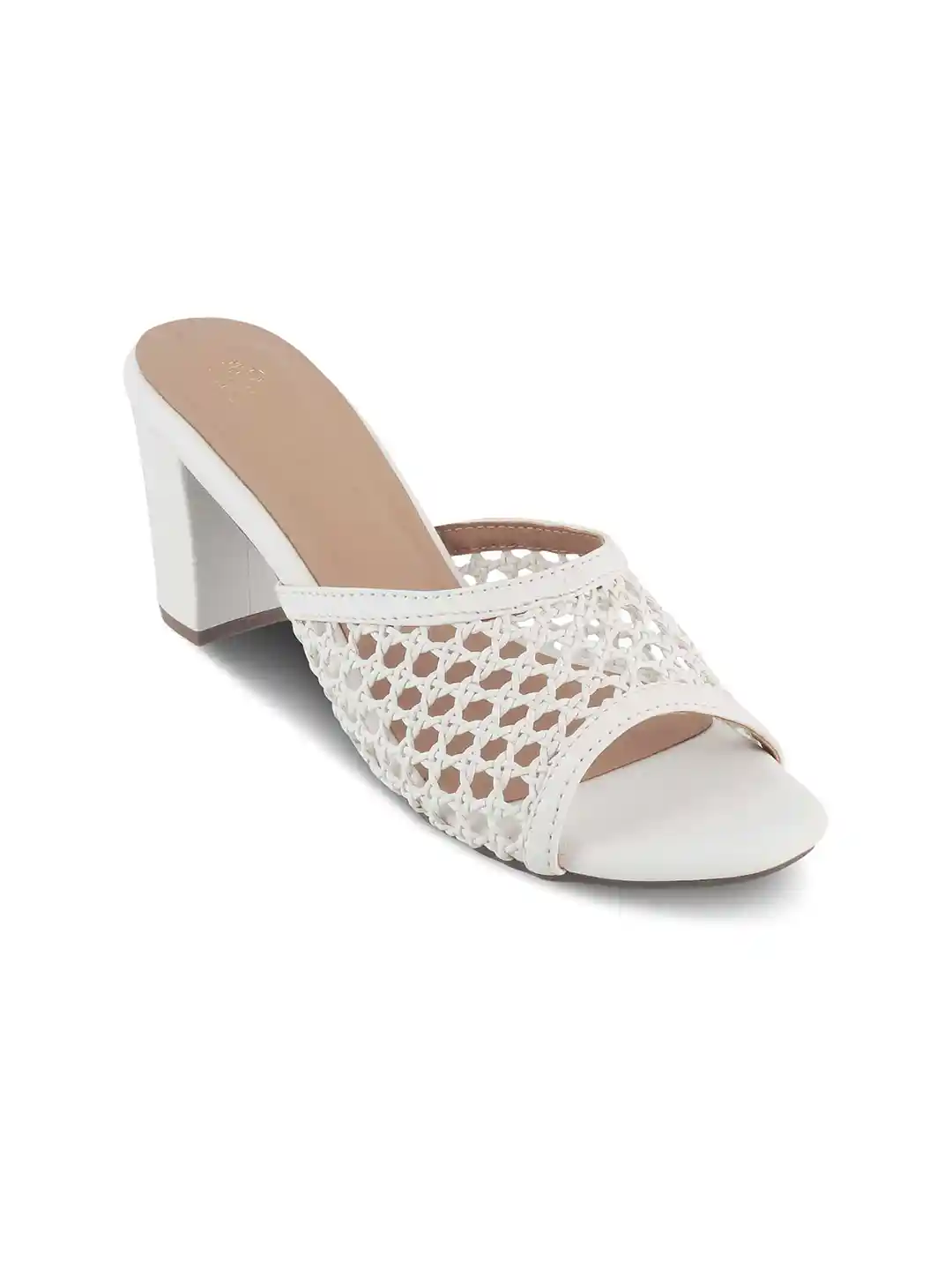 Buy Tresmode Miko Textured Block Heel Mules Heels for Women