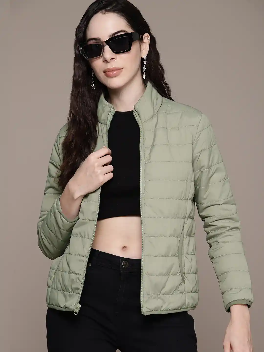 Buy Roadster Women Solid Lightweight Outdoor Bomber Jacket