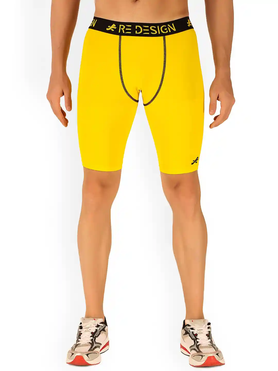 Buy REDESIGN Men Skinny Fit Rapid-Dry Running Compression Shorts