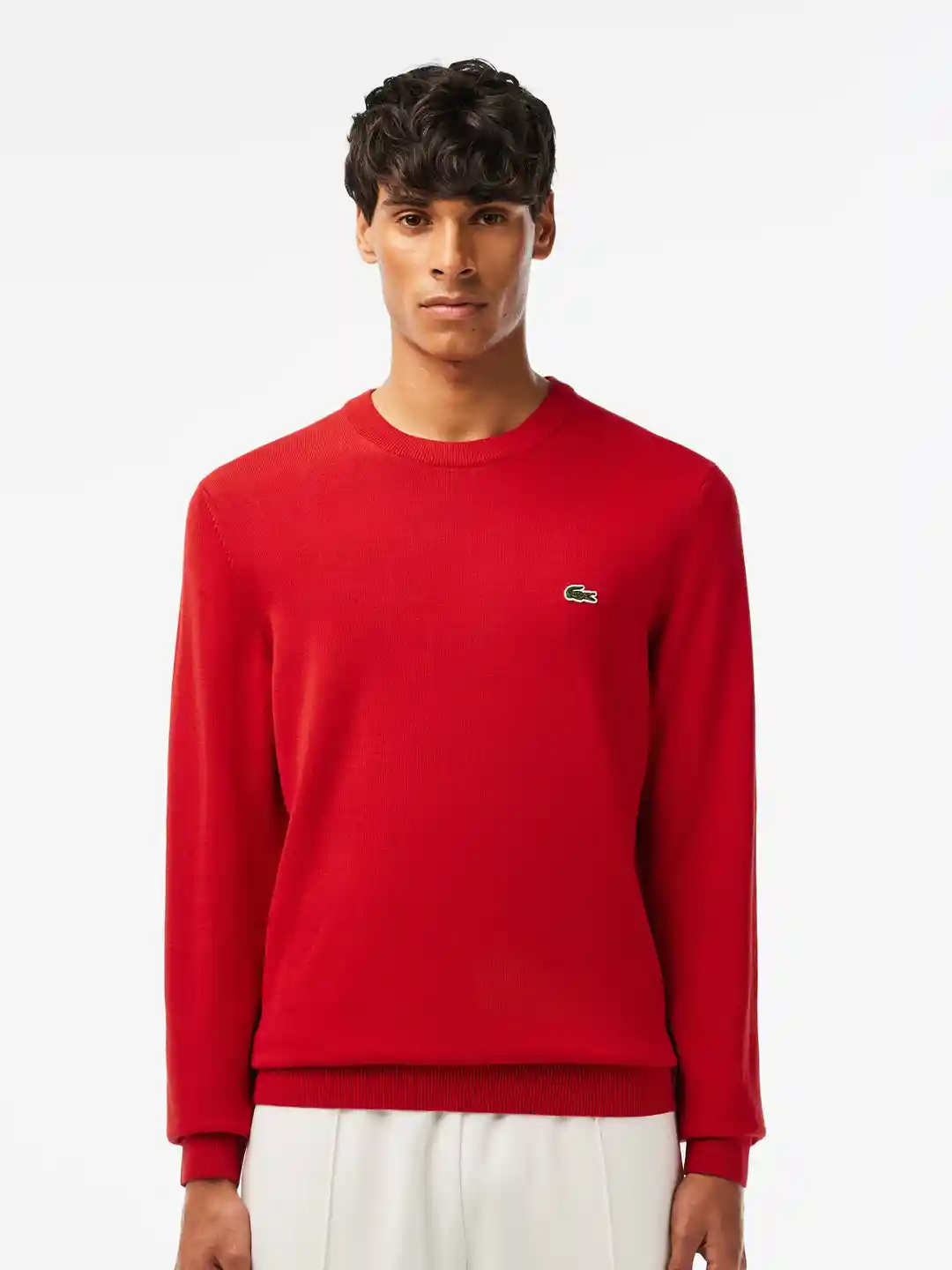 Buy Lacoste Round Neck Cotton Pullover Sweater Sweaters for Men