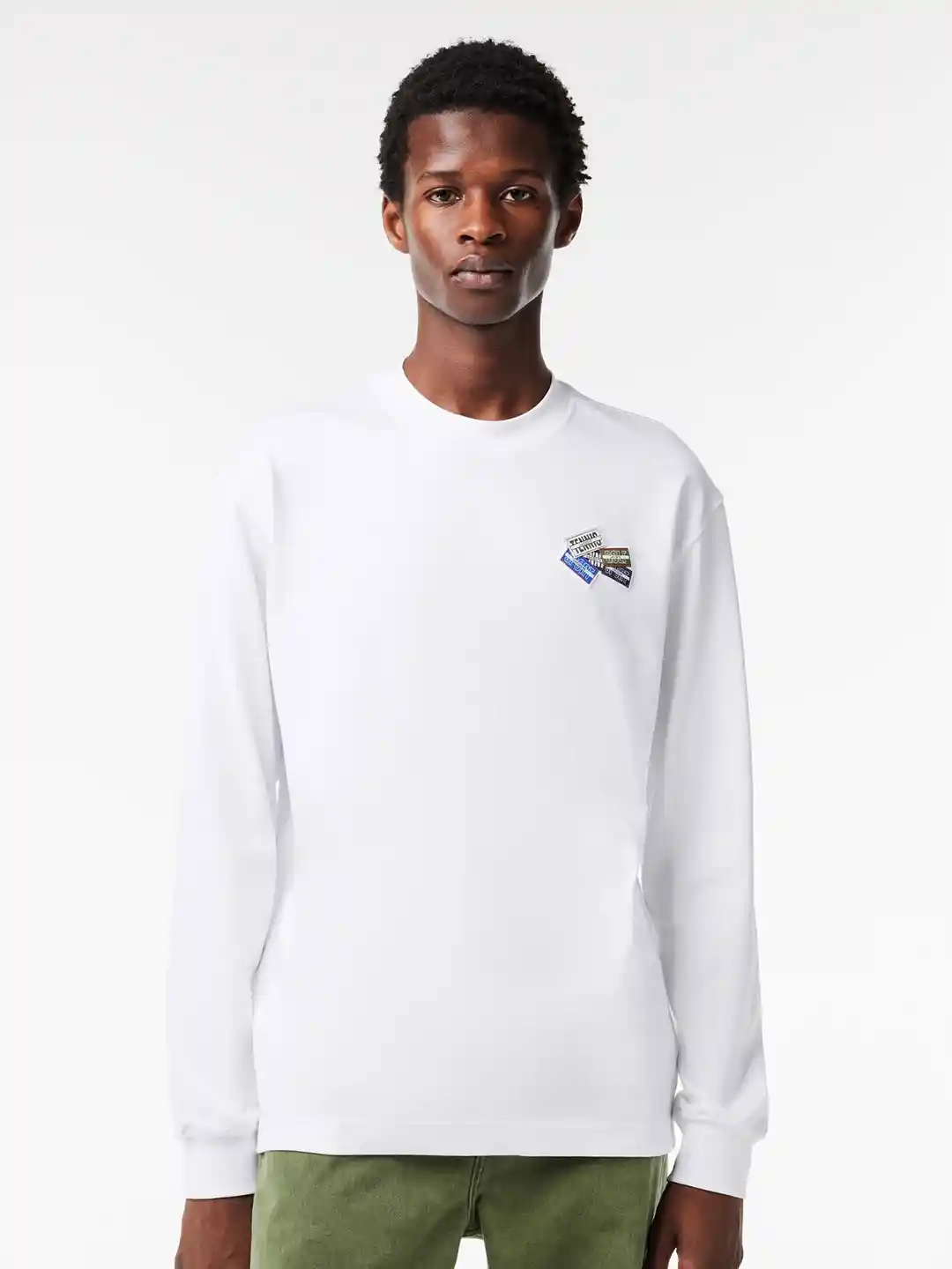 Buy Lacoste Long Sleeves Pure Cotton T-Shirt Tshirts for Men