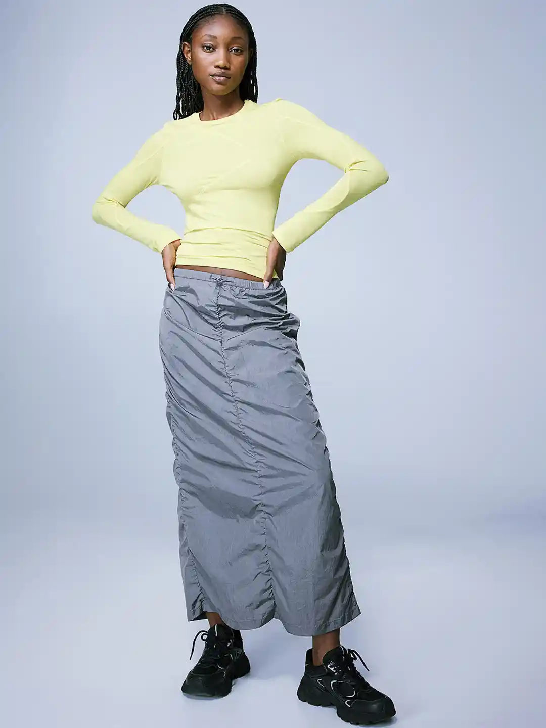 Buy H&M Ruched Skirt Skirts for Women 25542134 Myntra