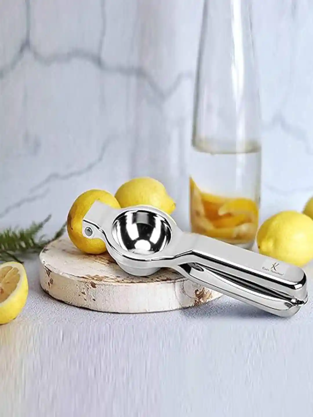 Buy Kuber Industries Grey Stainless Steel Lemon Squeezer With