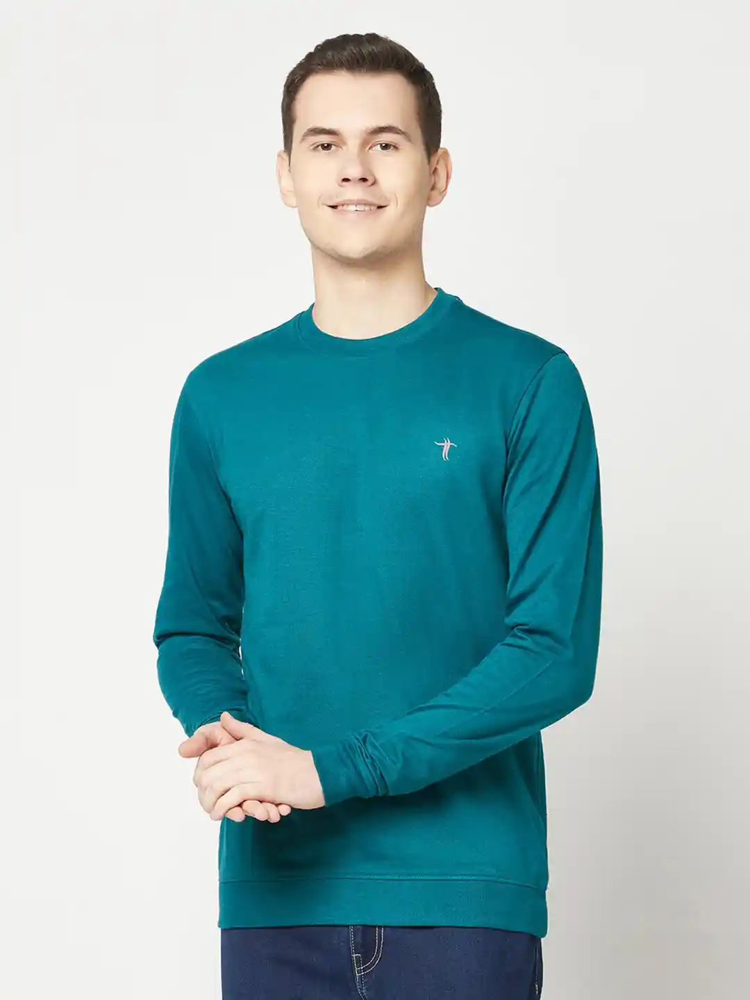 Buy Round Neck Regular Fit Sweatshirt Sweatshirts for Men