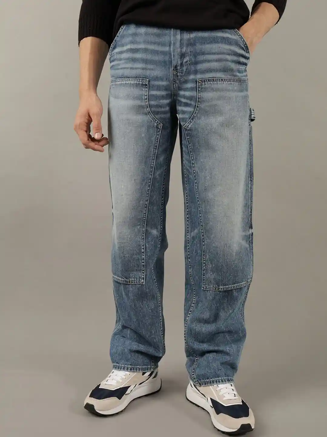 Buy AMERICAN EAGLE OUTFITTERS Men Relaxed Fit Mid-Rise Clean Look