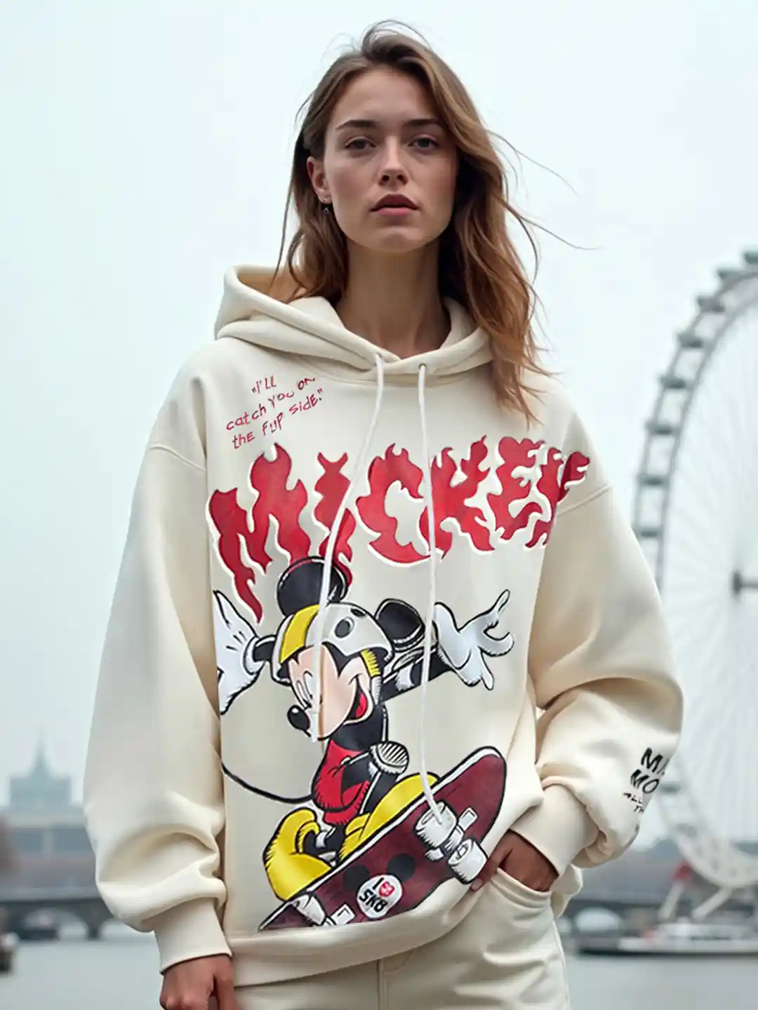 Myntra Bewakoof Sweater Oversized Hoodies Sweatshirt For Womens