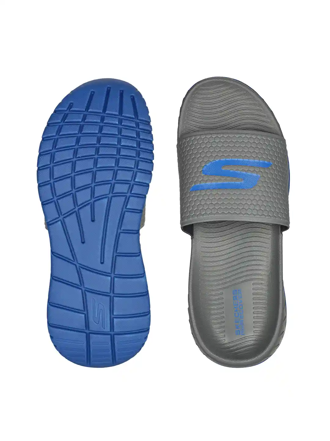 Buy Skechers Men GO RECOVER Brand Logo Print Rubber Sliders Flip