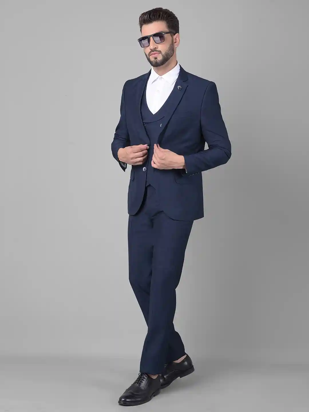 Buy Crimsoune Club Single-Breasted Slim-Fit Three-Piece Formal