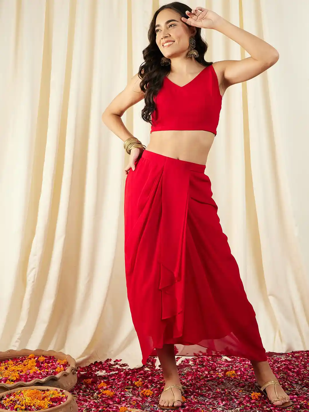 Flipkart Long Skirt And Crop Top Crop Top Long Shrug In Flipkart