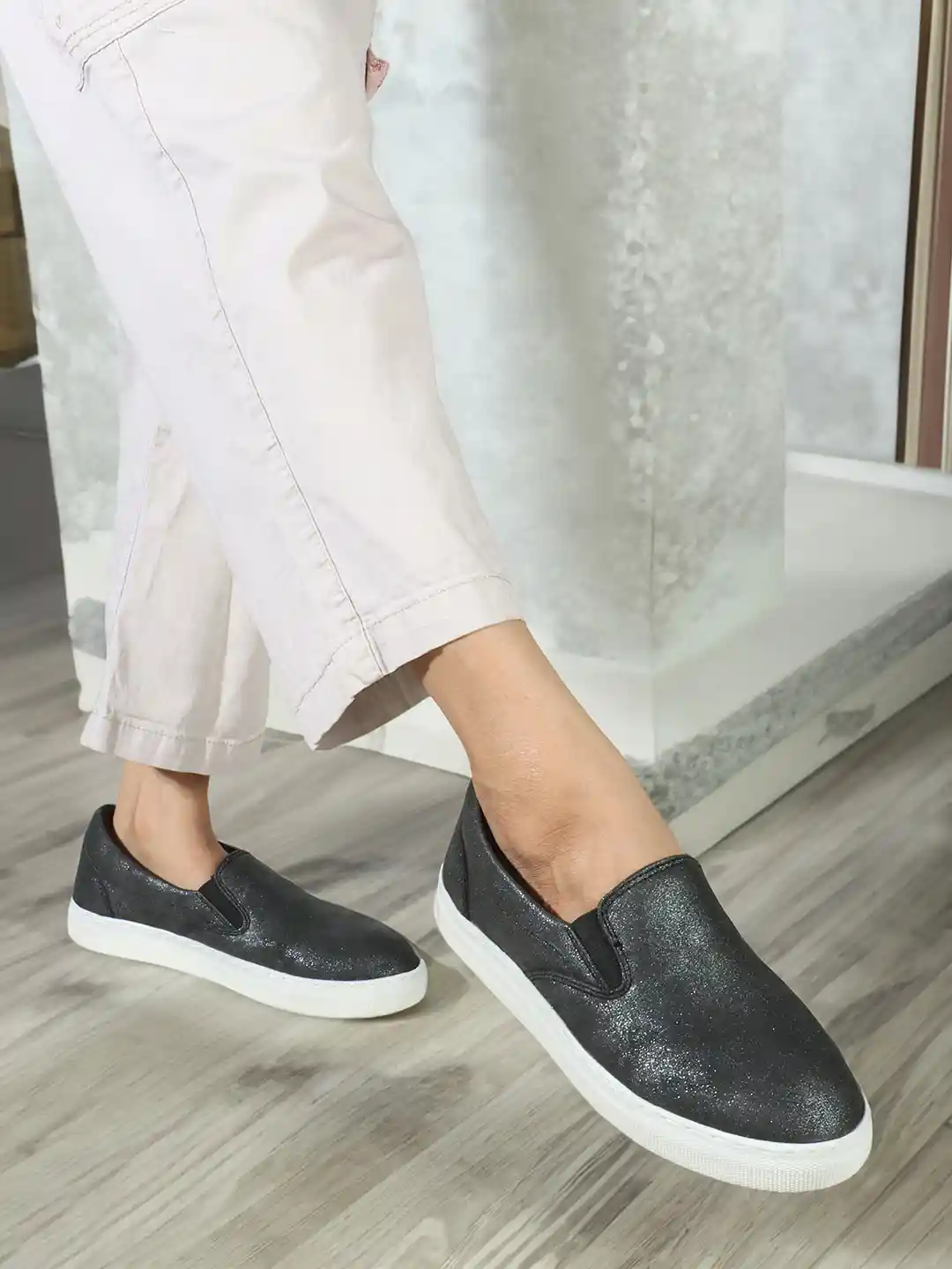 Buy Carlton London sports Women Shimmered Lightweight Slip-On - Main Image