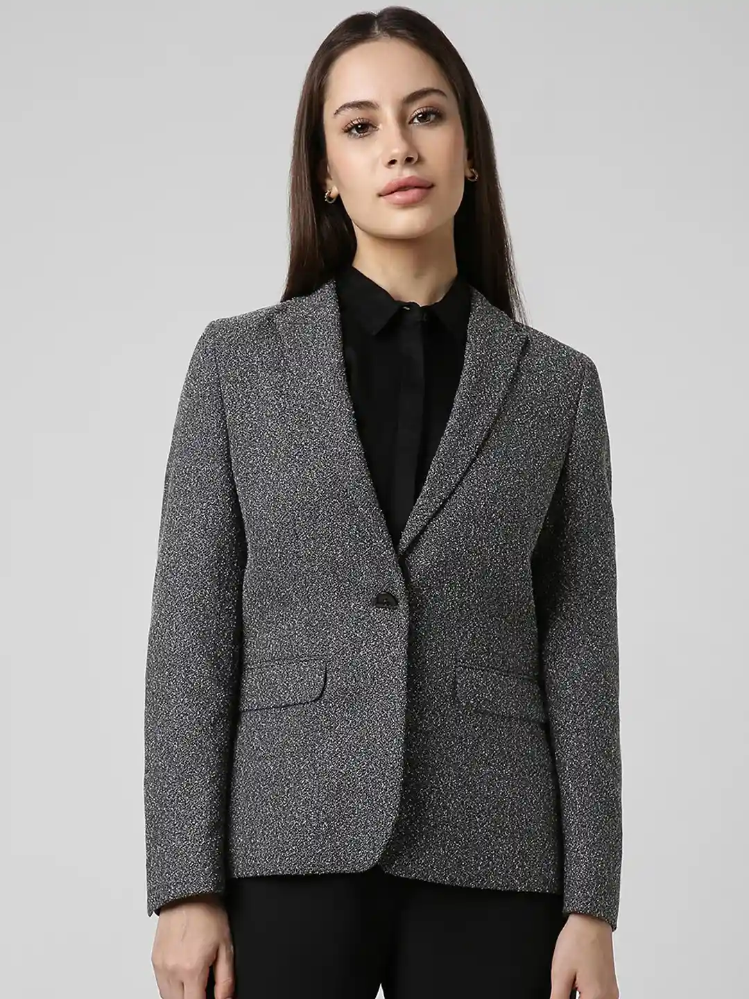 Buy Van Heusen Woman Self-Design Formal Blazer Blazers for Women