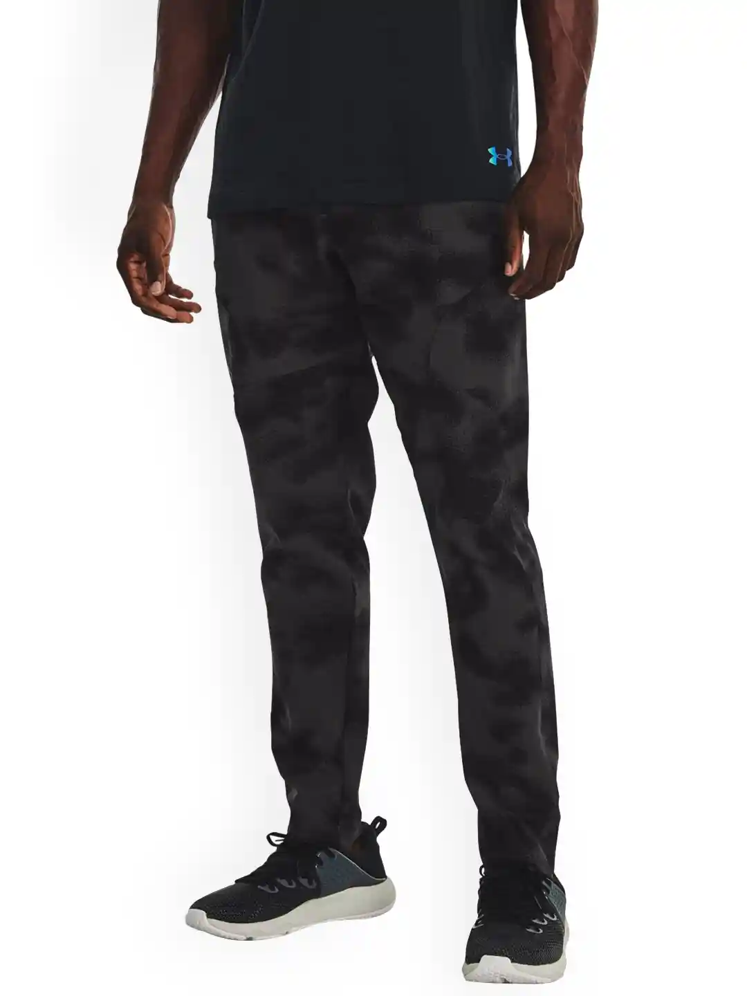 UNDER ARMOUR Men Printed Unstoppable Tapered Slim-Fit Track Pants