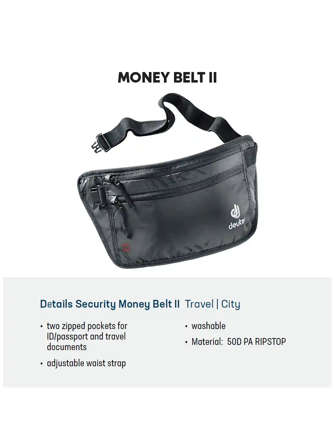 Buy Deuter Security Belt II RFID BLOCK Waist Pouch for Unisex