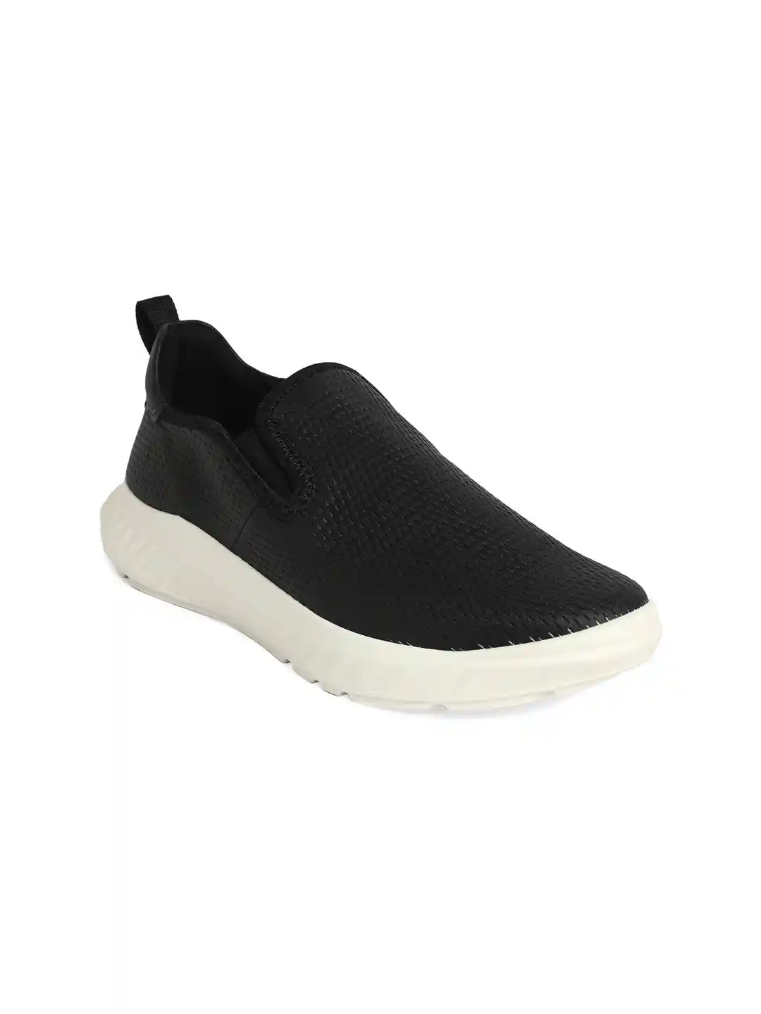 ECCO Women Ath-1F Black Leather Regular Sneakers
