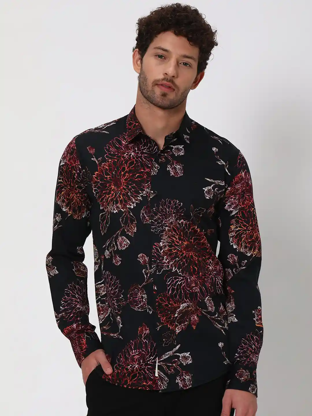 Floral Print Shirt Mufti Shirts Sale Online Mufti Slim Fit Floral