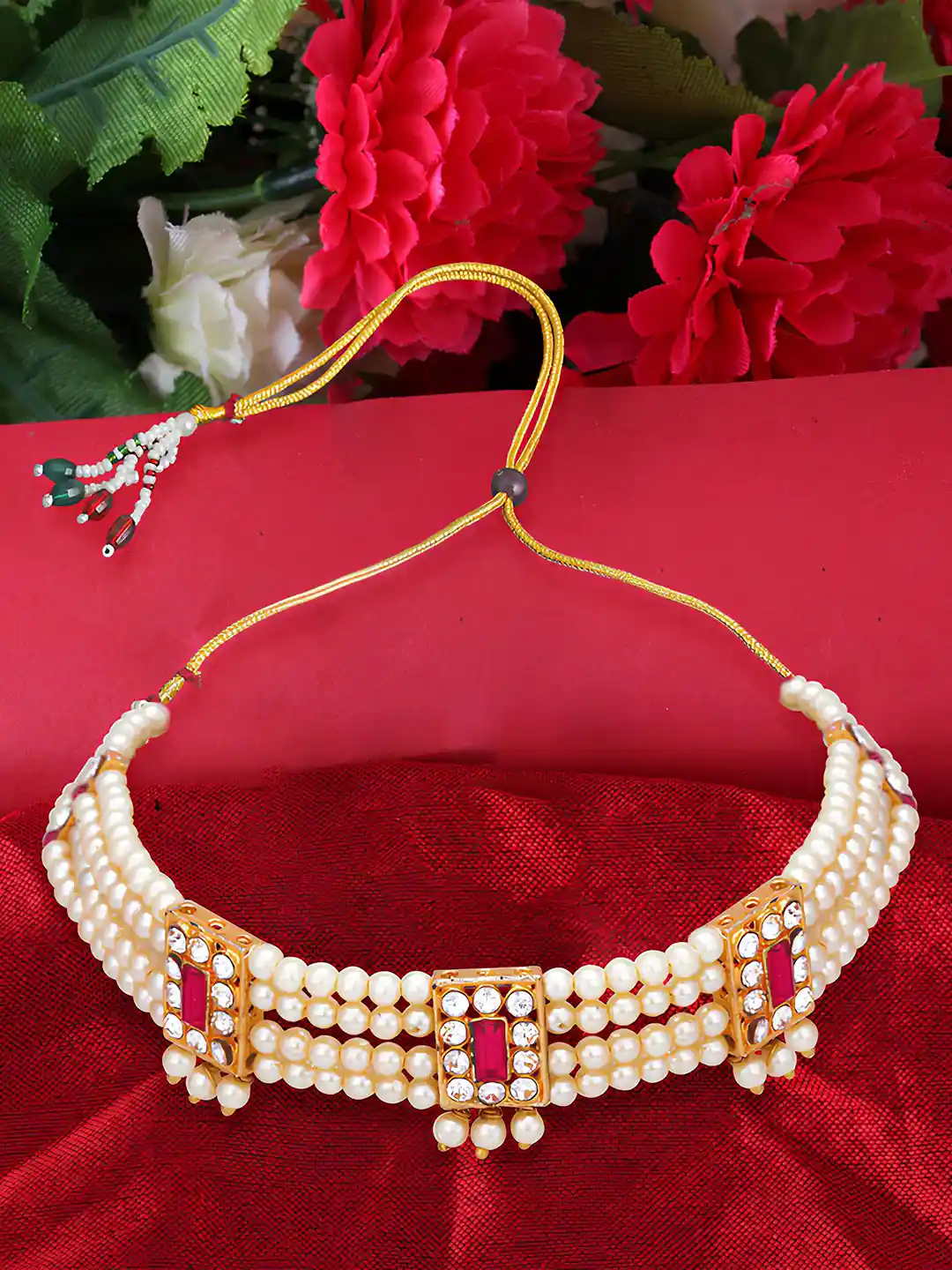Krishna Appliances Eboy Pearl Necklace Pearl New Model Necklace