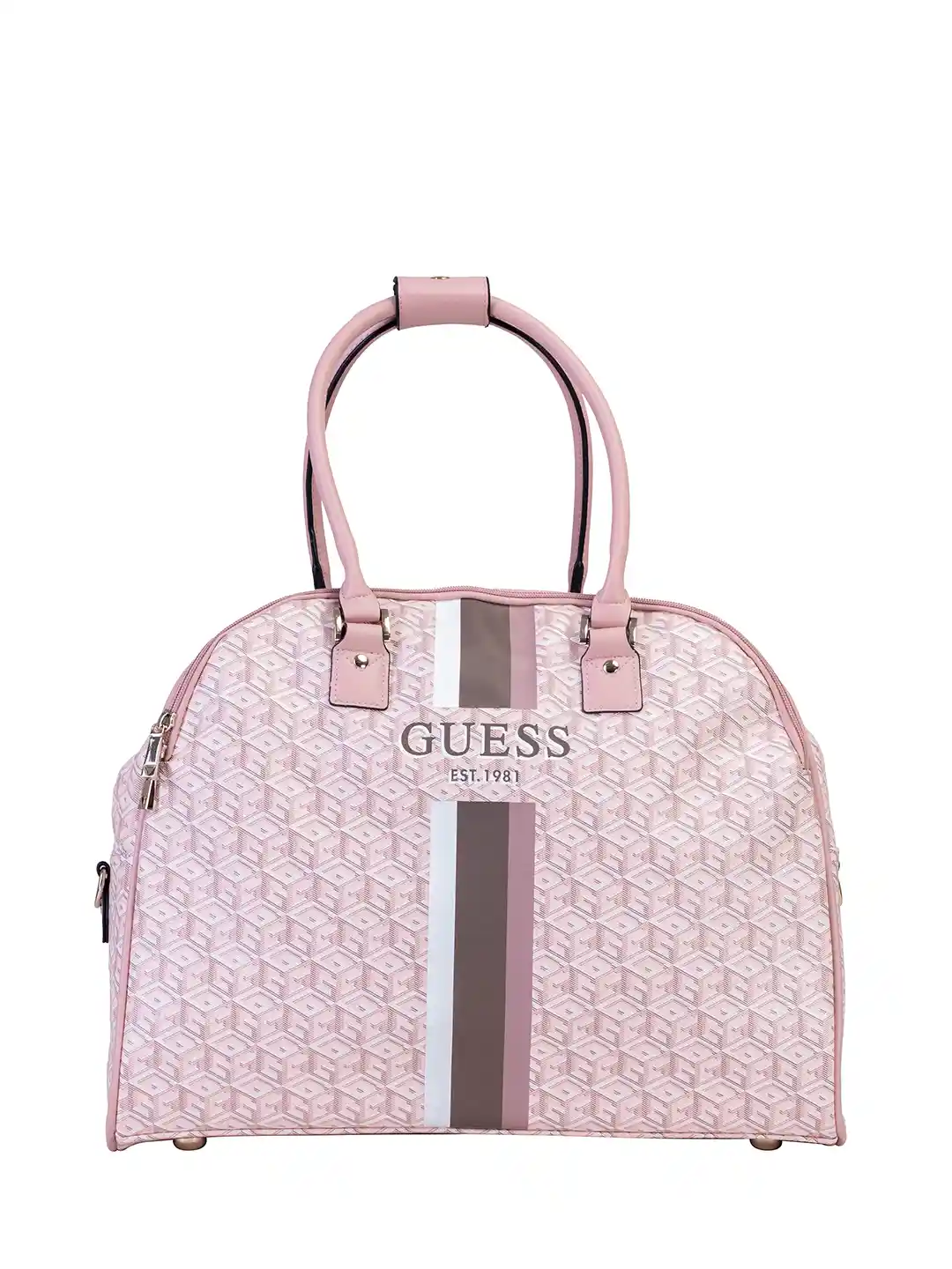 GUESS Brand Logo Printed Duffle Bag