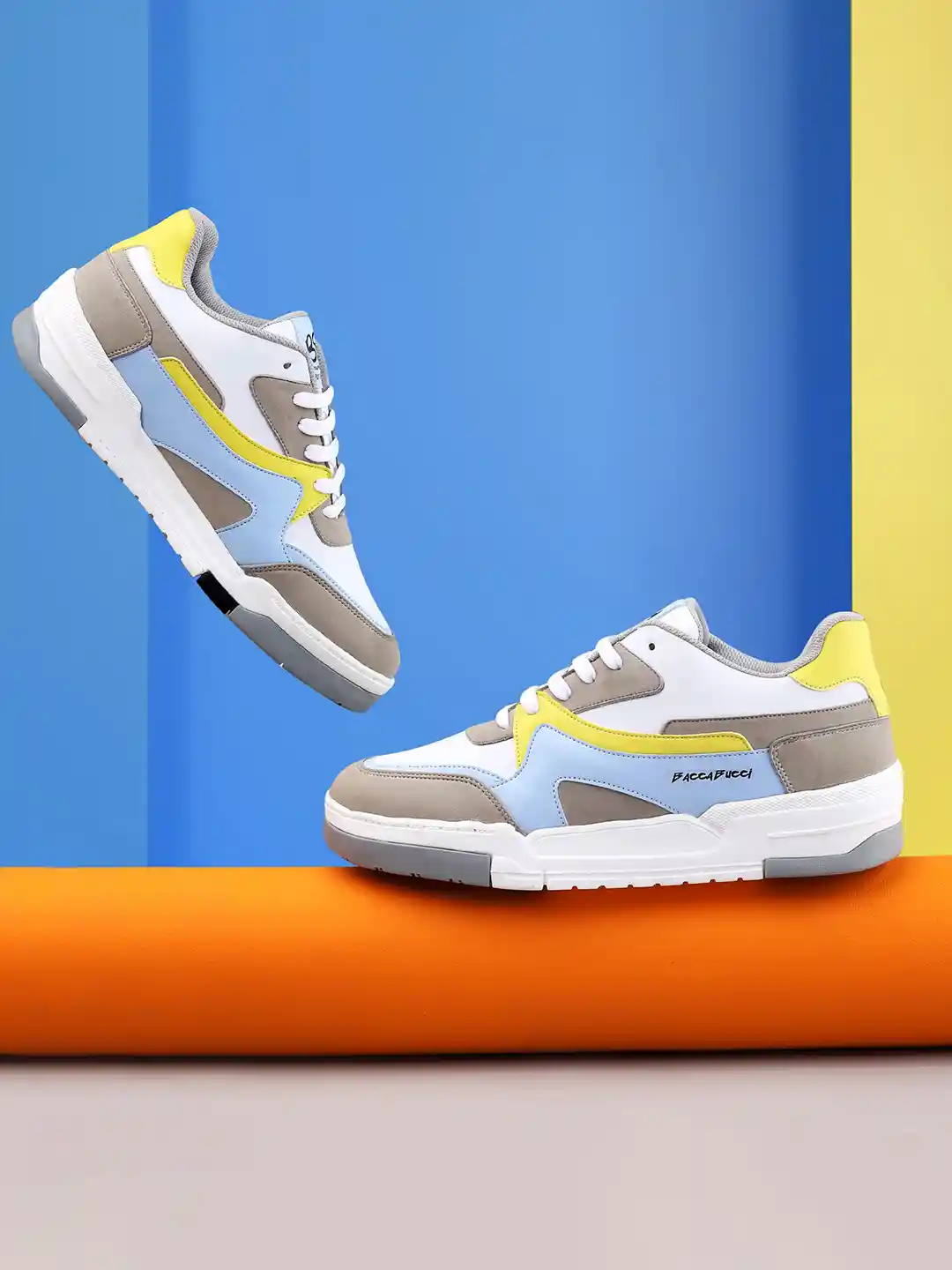 Buy bacca bucci Men STREET PUNK Colourblocked Low Top Sneakers