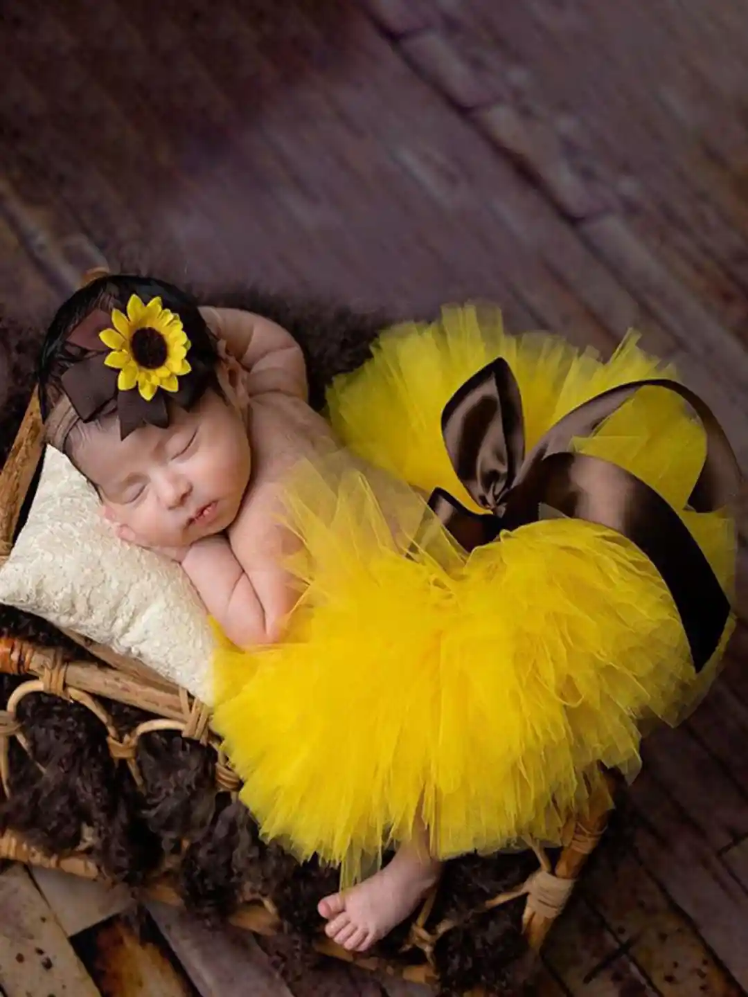 For Baby Sunflower Infant Outfit Newborn Baby Girl Sunflower