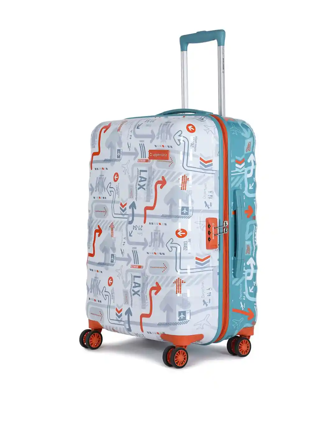 Buy uppercase Hard-Sided Medium Trolley Suitcase Trolley Bag for