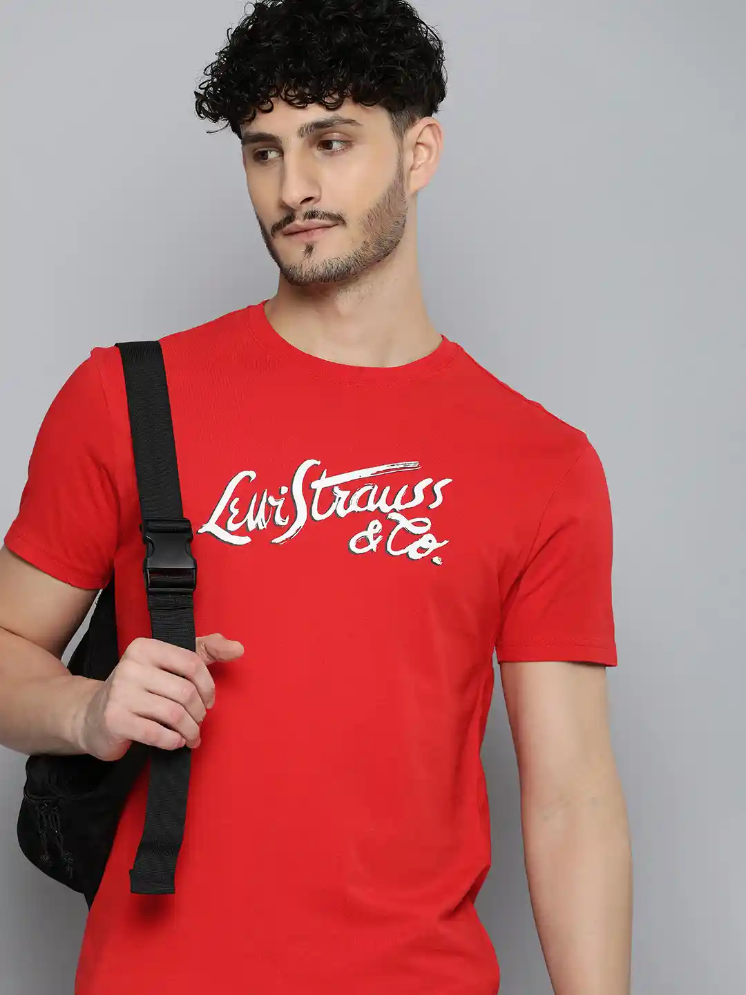 Buy Levis Brand Logo Printed Pure Cotton T-shirt Tshirts for Men